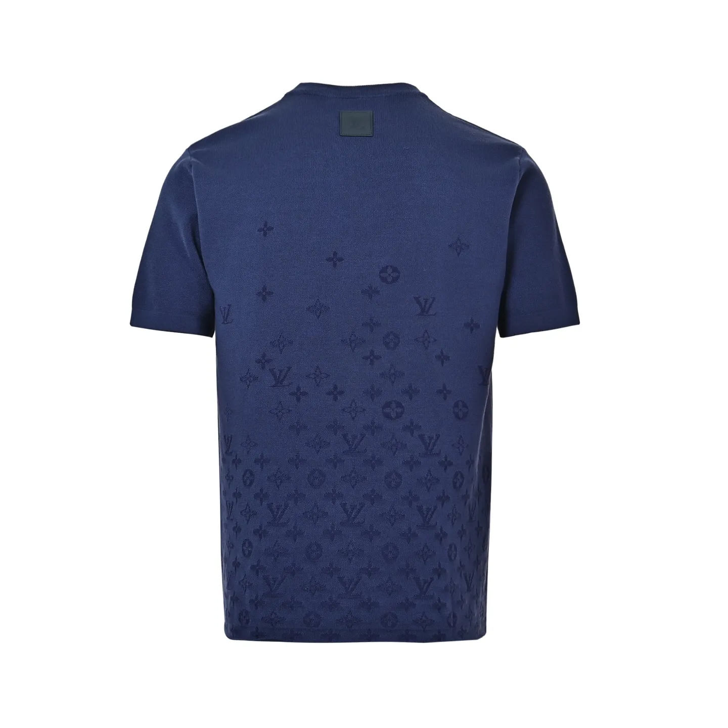 Louis Vuitton/Louis Vuitton 26ss gradient old flower jacquard knitted short sleeves